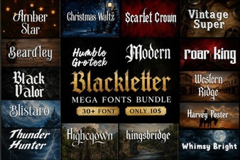 Craft Gothic Projects with a Blackletter Font Bundle