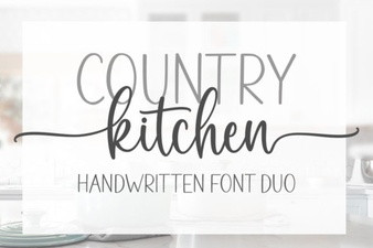 Country Kitchen Font for Heartfelt Handmade Projects