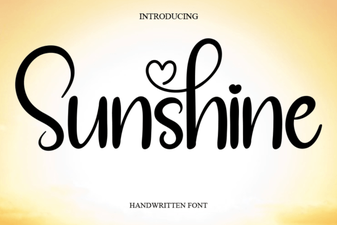 Sunshine Font: Creative Typography for Bright Designs